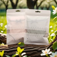 Sac d'emballage transparent en PP de qualité alimentaire pour sous-vêtements féminins, avec trou de suspension, idéal pour les protections solaires, les masques et les petits jouets