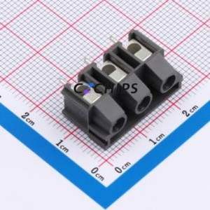 977-T-DS/03 Screw Terminal Block Through hole Component (THT),P=7.5mm Connector 1x3P 7.5mm Gray Through Hole - Product Image 1