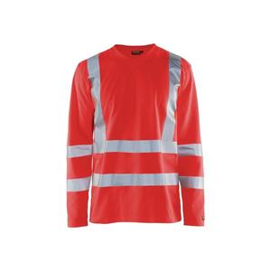 BLAKLADER - 338110705500S Hi-Vis UV <b>long</b> <b>sleeved</b> <b>t</b>-<b>shirt</b> <b>Red</b> - EAN 7330509811283 HI-VIS WORKWEAR - Product Image 1