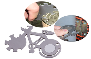 Hình Dạng Xe Đạp Bỏ Túi 10 Trong 1 Thẻ Đa Năng Và Móc Khóa Quà Tặng Giáng Sinh Cho Nam Giới - Product Image 4