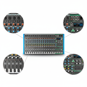 Console <span class=keywords><strong>de</strong></span> mixage audio professionnelle 16 canaux avec 99 effets DSP, contrôleur DJ / console <span class=keywords><strong>de</strong></span> mixage audio, carte son pour enregistrement et streaming - Product Image 6
