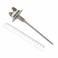 Sonde thermocouple blindée de type K avec montage à bride filetée WRNK-101 SS304 pour le contrôle de la température des fours industriels