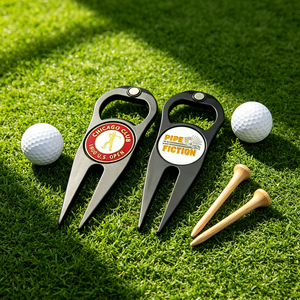 Outil de réparation de divots de golf double face personnalisé, esthétique neutre, portable - Product Image 3