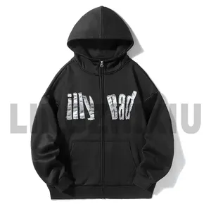 Người Đàn Ông Của Hoodies Mùa Đông Tùy Chỉnh In Đồ Họa Giản Dị Baggy Ban Đầu Bông Người Đàn Ông Của Nặng Dây Kéo Hoodies