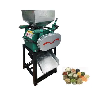 Multi-functional double-roller dry fruit extrusion crusher grain crusher machine