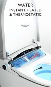 P-Trap Drainage Mural et Télécommande <span class=keywords><strong>Eau</strong></span> Flip Automatique <span class=keywords><strong>Toilette</strong></span> Intelligente pour Femmes avec Economiseur WC Conception Intelligente - Product Image 5