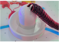 Machine de jeu d'arcade de hockey sur air à monnayeur pour 2 joueurs, avec détection de mouvement, carte mère LED, pour enfants, en anglais, en acrylique
