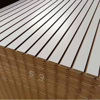 Plaque fendue 15mm 18mm fendue mélamine MDF / Slatwall Mdf/Slatwall décoratif pour meubles