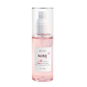 Vente en gros de spray hydratant hydratant pour le visage à l'eau de rose biologique pour la peau