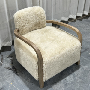 FERLY Offre Spéciale Accent Chair Fury Moderne Shaggy Poilu Confortable Salon Fauteuils Personne Unique Canapé Chaise - Product Image 1