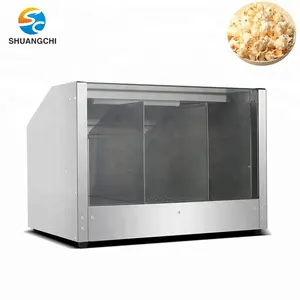 Lemari Pajang Popcorn Display, mesin Popcorn komersial, penghangat Popcorn penghitung pemanasan