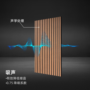 Music Wood Veneer Acoustic Panels 0.75 Nrc Sound Absorption For Music And Conference Rooms - Product Image 1