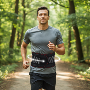 Ceinture de soutien lombaire avec plaques en acier SMLXLXXL respirante pour le sport et les activités de plein air - Product Image 3