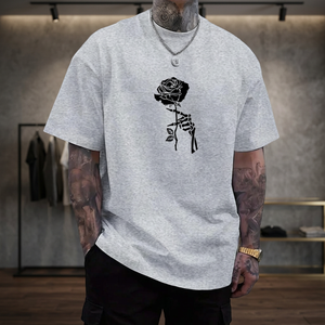 Customizable Embroidered Knitted Printed Man T-shirt Wholesale Summer Formal Clothing Your Logo Printing Plus Size Sports - Product Image 3