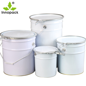 Cubo de metal de 18l con tapa de flores y mango de metal de estaño Precio de hojalata de grado alimenticio - Product Image 3