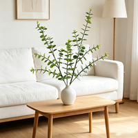 Grüne Eukalyptus-Zweige Seidenpflanzen 96 cm Hohe Blätter Olivenzweige Heimdekoration Blumenarrangements Innenbereich Hochzeitsblumen