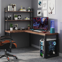 Bureau d'angle en bois massif bibliothèque combinaison maison étudiant chambre bureau bureau en forme de L bureau ordinateur bureau coin