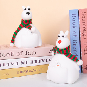 Lámpara de noche de silicona con forma de canguro, pequeña y adorable, para la habitación de bebés y niños, suave, recargable por USB, con logotipo personalizado, luz LED. - Product Image 6