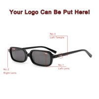 Fabricant de lunettes de soleil en acétate, logo personnalisé, lunettes de soleil vintage polarisées rétro rectangulaires en acétate, vente en gros pour hommes et femmes
