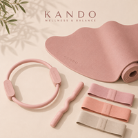Accessoires durables pour kit de fitness personnalisé : Barre d'haltères, haltères en caoutchouc, Power Ring, Tapis de yoga, pour studio de Pilates et salle de sport à domicile