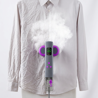 Défroisseur Vapeur Électrique Intelligent LCD 3-en-1, Fer à Repasser Sec et Humide, Anti-Brûlure à Sec, Panneau Rotatif à 90°, Chauffage Rapide, Défroisseur de Voyage Portable