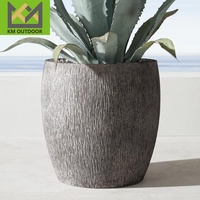 Pot bunga & pot taman bentuk kustom luar ruangan besar desain Modern kualitas tinggi harga pabrik