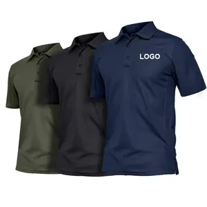 OEM Dropshipping Premium Golf Polo Shirt sublimazione Athletic Unbranded Clothes Golfer Sportswear Quick Dry Golf T-Shirt