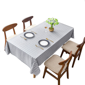 Nhỏ hiện đại PVC vải vòng khăn trải bàn không thấm nước và dầu-proof <span class=keywords><strong>50</strong></span> mét cổ phiếu bán buôn dệt kỹ thuật - Product Image 1