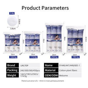 <span class=keywords><strong>Kit</strong></span> <span class=keywords><strong>Completo</strong></span> de Discos de Algodón Redondos 3 en 1 para Limpieza Facial, Desmaquillante y Removedor de Esmalte de Uñas, Paquete al por Mayor para Spa y Clínica - Product Image 5