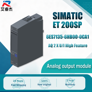 Nuevo módulo de salida analógica original 6ES7135-6HB00-0CA1 SIMATIC ET 200SP AQ 2 X U/I 24VDC PLC IO module et200sp 6es7 135-6hb00-0ca1 - Product Image 1