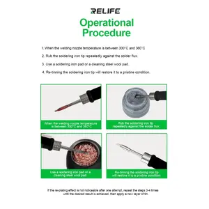 Pasta Revitalizante para <span class=keywords><strong>Puntas</strong></span> <span class=keywords><strong>de</strong></span> Soldador RELIFE RL-461A, Elimina los Óxidos en la Superficie <span class=keywords><strong>de</strong></span> Contacto, Repara la Punta del Soldador para su Regeneración - Product Image 6