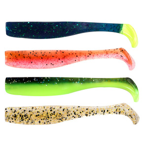 <span class=keywords><strong>Esche</strong></span> <span class=keywords><strong>Artificiali</strong></span> in <span class=keywords><strong>Silicone</strong></span> TPR Morbido, 6 Pezzi/Sacchetto, 7cm 2.3g, Coda a T per Trota, per Pesca in Acqua Dolce e Salata - Product Image 1