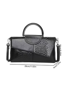 Borsa da Donna di Alta Gamma, Elegante Borsa a Tracolla per Banchetti, Grande Capacità, Chiusura a Cerniera, in Pelle PU, Stile Trendy - Product Image 6