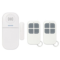 Alarm Pintu dan Jendela Portabel ABS Laris Manis, Alarm Suara dengan Remote Control, Magnetik untuk Rumah dan Toko, Peralatan Alarm Anti Maling