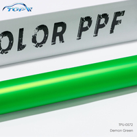 Film de protection de couleur vert clair, garantie 10 ans, film changeant de couleur, film de protection UV, film de protection de peinture (PPF) en TPU pour changement de couleur de voiture