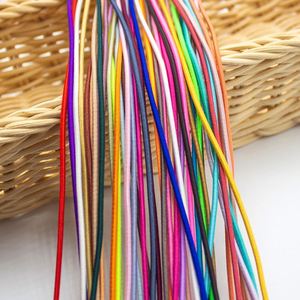 Cordon élastique tressé de 2 mm en gros, couleurs bonbon, haute ténacité, écologique, longueur personnalisée, cordons de serrage pour sacs et textiles de maison - Product Image 1