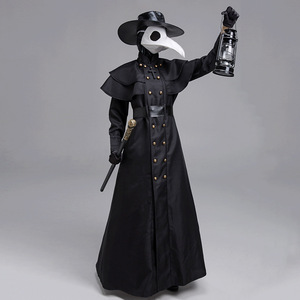 BAIGE-Disfraz del Doctor Schnabel, Cosplay de Halloween, disfraz Vintage Medieval de plaga, utillaje Punk para fiesta, máscara de <span class=keywords><strong>cuervos</strong></span>, regalo de Carnaval - Product Image 4