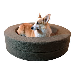 Cama de Lujo Moderna para Mascotas, de Lana, Sólida, Plegable, Desmontable, Lavable, Impermeable, Gruesa, para Todas las Estaciones, Sofá, Caseta, Nido para Perros y Gatos - Product Image 5