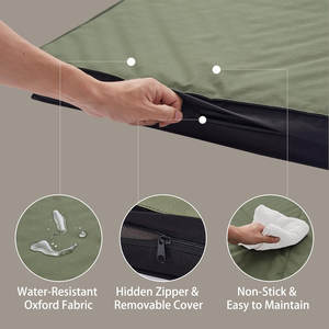 Tapis de lit portable en mousse à mémoire de forme avec logo personnalisé et couleur pour chien et chat, lit pliable pour animaux de compagnie, avec housse amovible et imperméable OEM ODM - Product Image 5