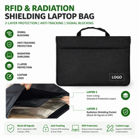Sac pour ordinateur portable Faraday avec poignée, doublure conductrice, mallette de bureau, sac pour ordinateur Faraday pour hommes et femmes d'affaires