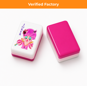 Jeu de Mahjong américain 166 tuiles 4 couches, thème bonbons et friandises, rose <span class=keywords><strong>Pop</strong></span> Art, en acrylique, OEM - Product Image 1