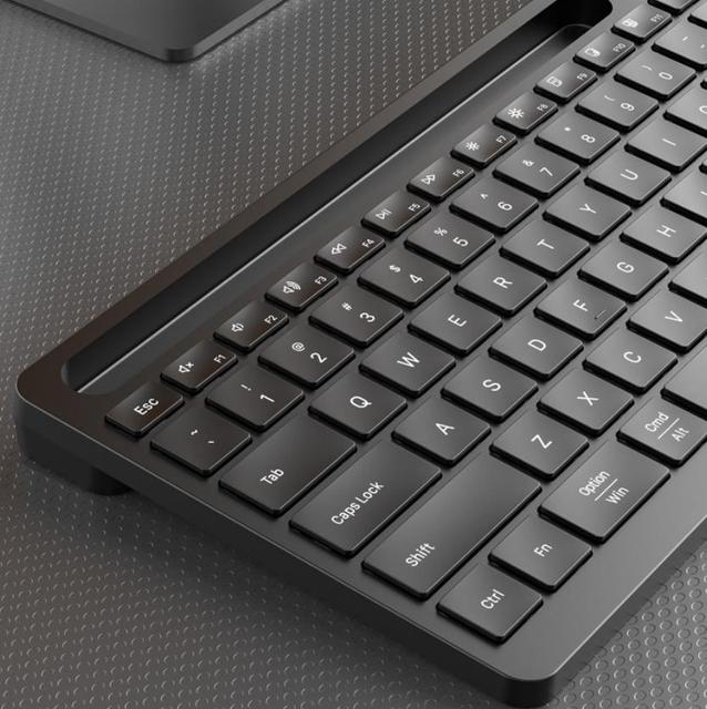 Ergonomic Silent Scissor Keyboard CK304, ABS Material Plug & Play Wired/Wireless Keyboard with Multimedia Keys & AI Copilot Key