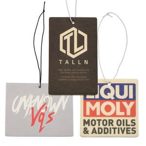Cadeaux de mariage personnalisés parfum longue durée suspendus assainisseurs d'air de voiture en papier en vrac - Product Image 6