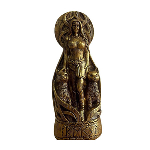 Statuette Personalizzate <span class=keywords><strong>della</strong></span> Dea Nordica Freya, Sculture in Resina per Altare Pagano, Divinità Vichinga, Decorazione Casa, Regali - Product Image 2