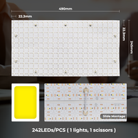 Feuille de panneau flexible 24V dimmable 3000K 4000K 6000K 242 LED avec diffuseur de surface, feuille LED pliable à rétroéclairage, CRI 90 élevé