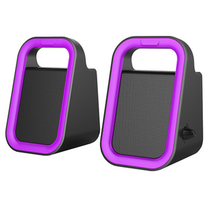 คอมพิวเตอร์เดสก์ท็อปมินิลำโพง 2.0 แชนเนลสเตอริโอ USB ขับเคลื่อนด้วยเสียงคุณภาพสูง ดีไซน์พกพาสะดวก - Product Image 3