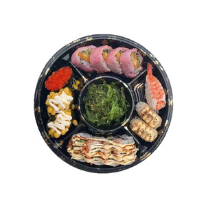 Nhật Bản Vòng Salad Thực Phẩm Container Với Rõ Ràng Nắp Dùng Một Lần Tùy Chỉnh In Logo Bao Bì Container Sushi Hộp - Product Image 2