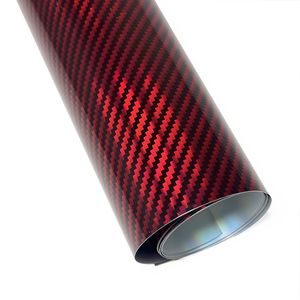 Carbon Fiber <strong>Vinyl</strong> Film 9D Effect High Gloss Wrap FILM Sticker Laser Red <strong>Car</strong> Interior Sticker <strong>for</strong> <strong>Car</strong> Motorcycle DIY Waterproof - Product Image 4