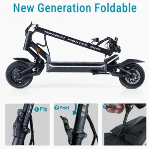 Stock UE Mise à niveau <span class=keywords><strong>TEVERUN</strong></span> <span class=keywords><strong>FIGHTER</strong></span> <span class=keywords><strong>MINI</strong></span> 52V 20.8A Trottinette électrique BMS intelligent Version application Double moteur 2*1000W Vitesse 60 km/h - Product Image 6