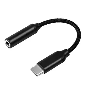 פרימיום עבור סמסונג Huawei Xiaomi USB 3.1 סוג-C כדי 3.5mm נקבה אוזניות אוזניות אודיו ג 'ק ממיר מתאם